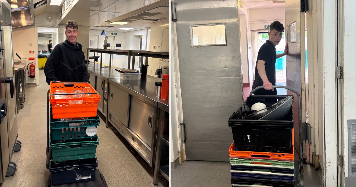 James Finn, University of Edinburgh kitchen porter