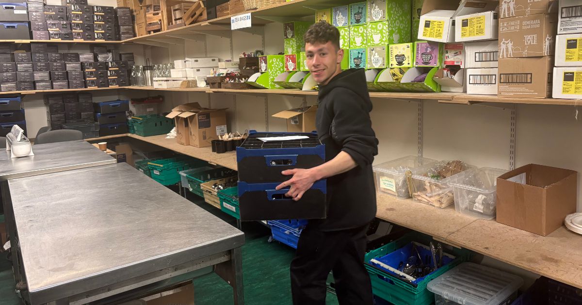 James Finn, University of Edinburgh kitchen porter