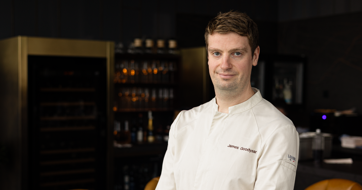 James Goodyear in chef whites