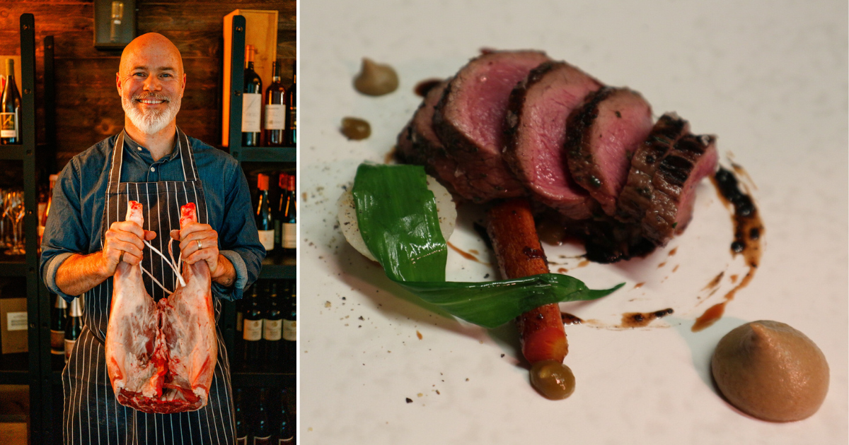 John Wyer and a dish at Forest Avenue