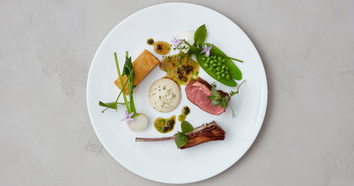Food at Michelin-starred restaurant HIDE
