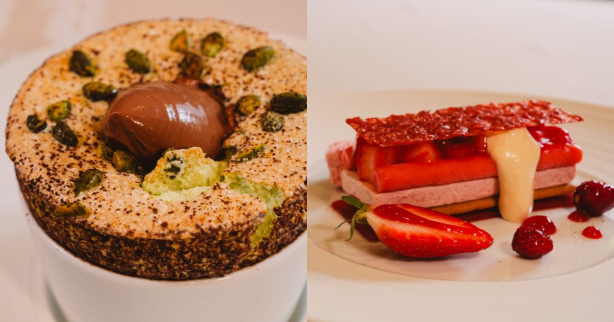 Dishes at Le Manoir