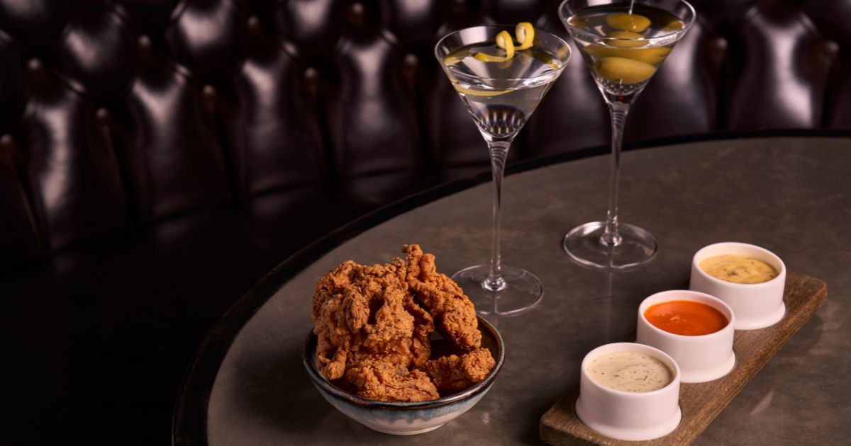 Martinis at Tom Kerridge's Georgie's bar