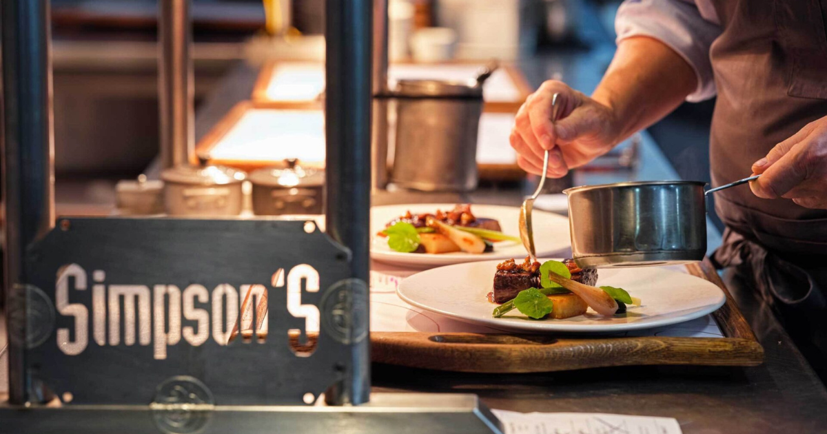 Simpsons restaurant kitchen