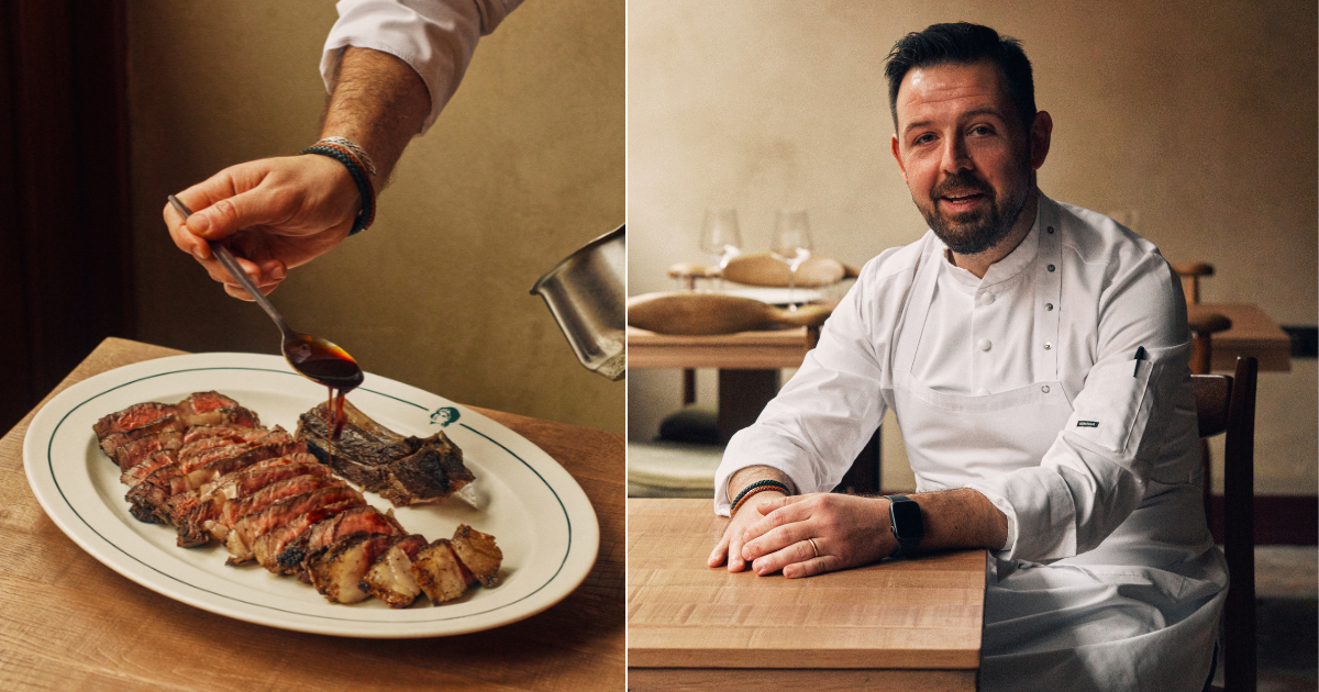 Kostas Papathanasiou and food at Lita