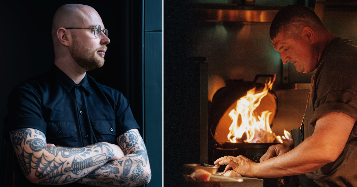 Lewis Welburn and Gareth Ward at Ynyshir