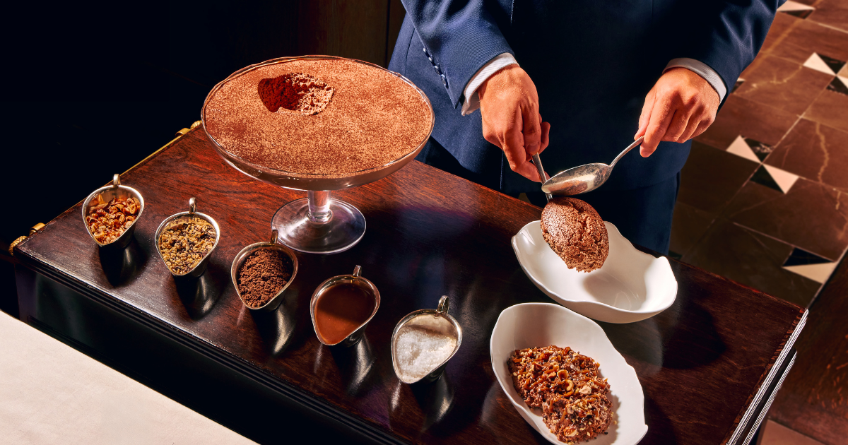 Martyn Nail food at The Grill at The Dorchester