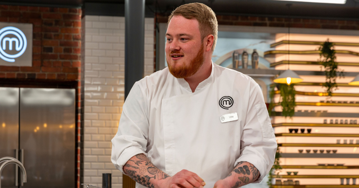Tom Younger in the MasterChef kitchen