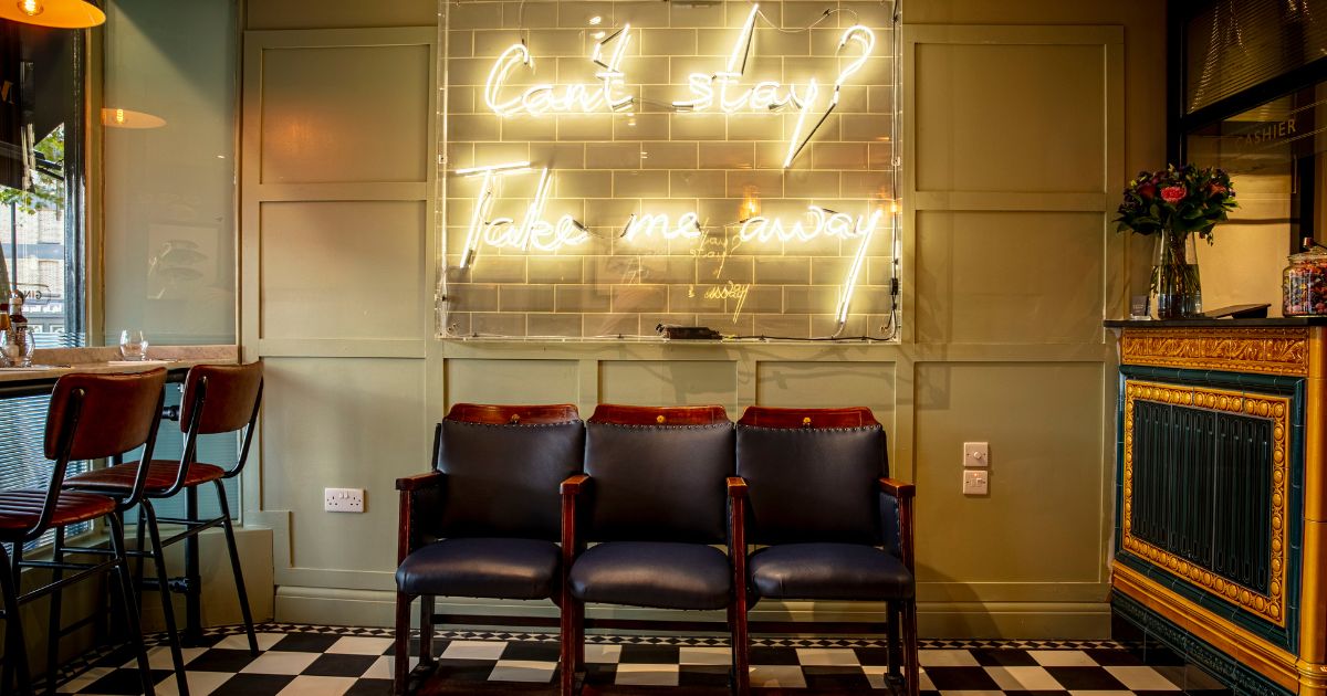 The Mayfair Chippy interior