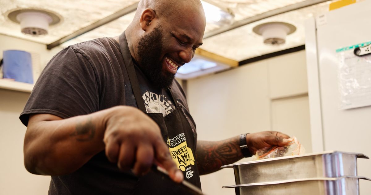 Gavin of Cleaver's Kitchen at McCain's Streets Ahead Market Day