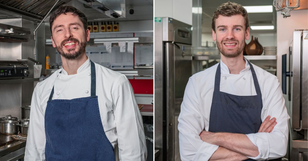 Chefs James Willis and Aubin Farges at The Stafford