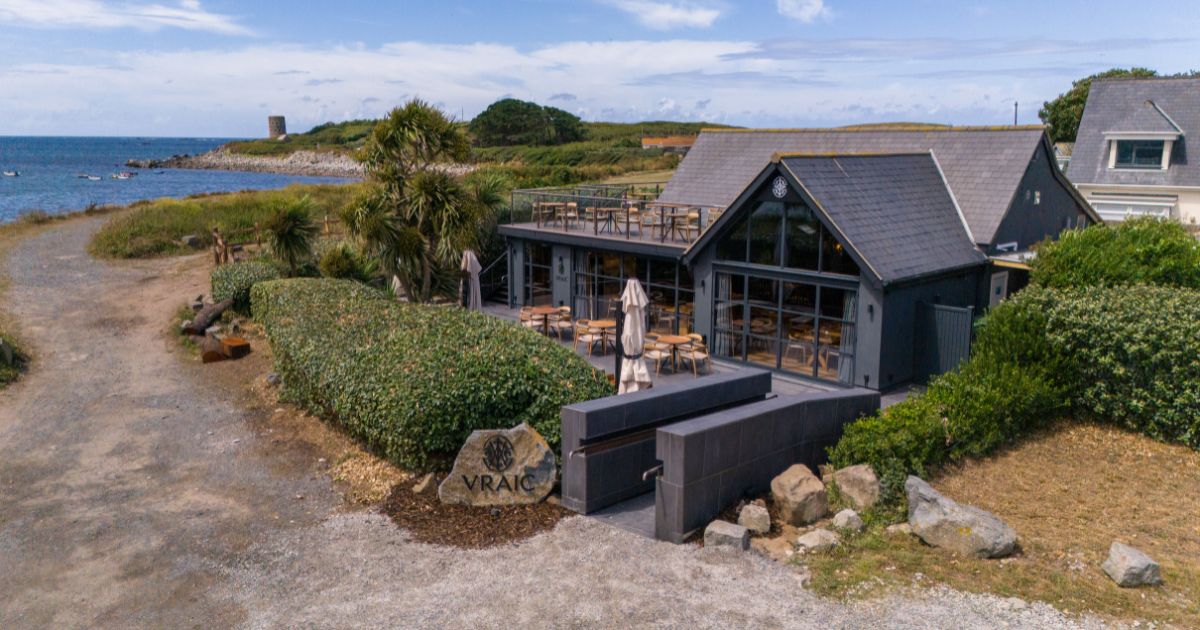 Exterior of Vraic overlooking the sea