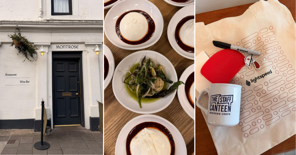 Food and exterior at Montrose restaurant