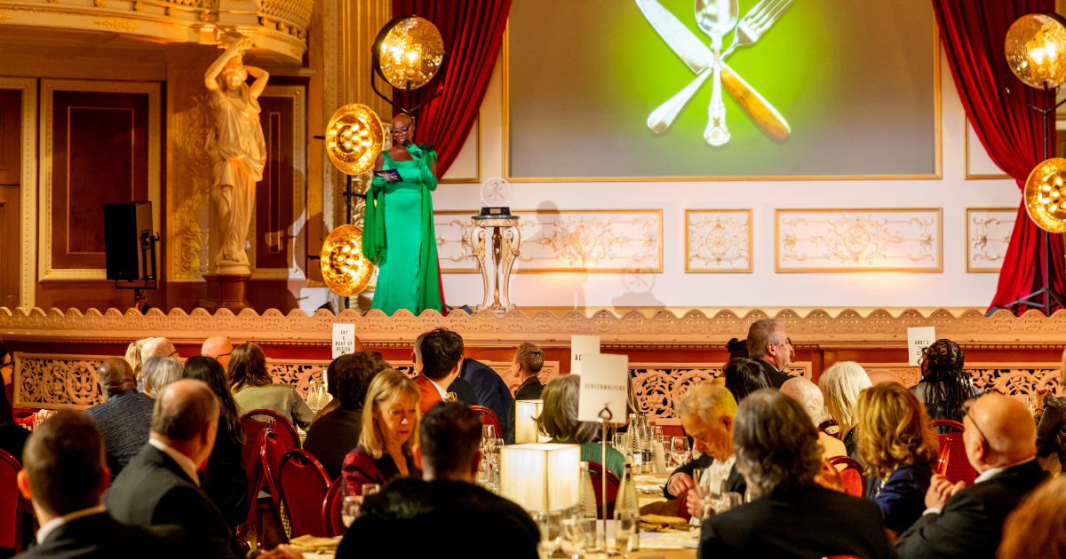 Andi Oliver at the Great British Menu banquet