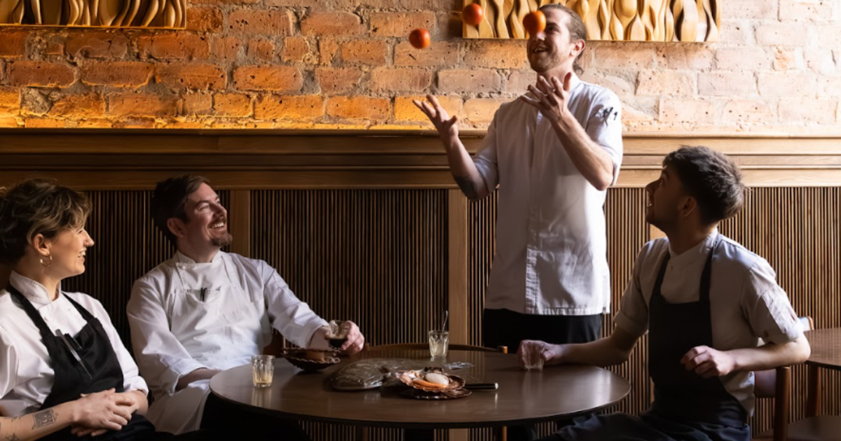 Team members at The Gannet, Glasgow
