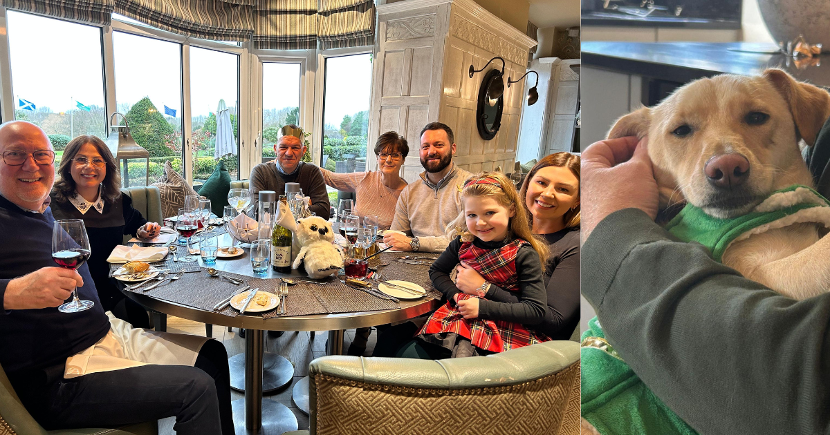 Tom Shepherd's Christmas at home.