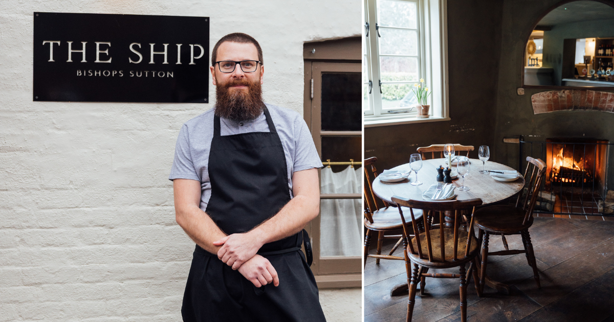 Ollie Moore outside The Ship