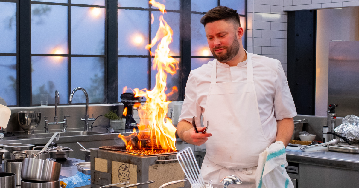 Orry Shand cooking on Great British Menu 2026