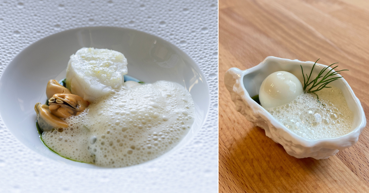 Food at Pearl by Paul Proffitt, a Michelin-starred restaurant in Denmark