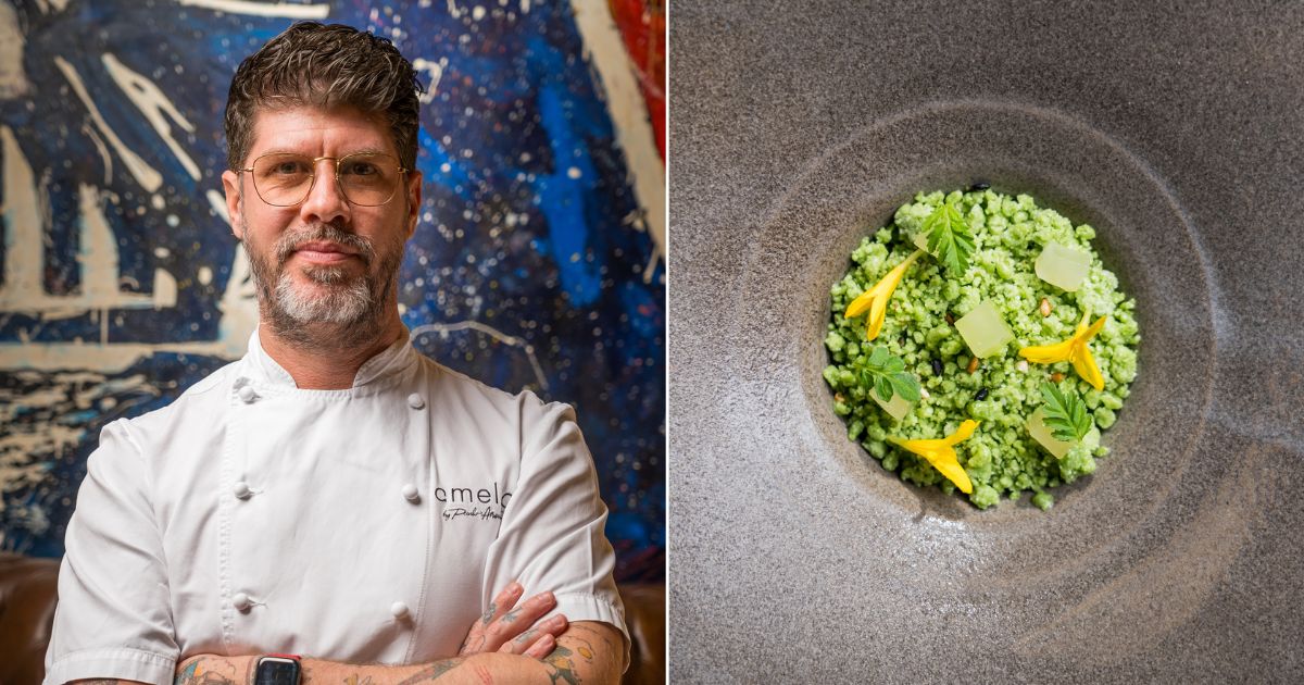 Paulo Airaudo and food at Amelia