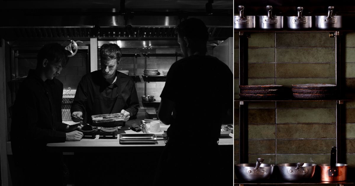 Peter Sanchez-Iglesias in the kitchen and Gwen interiors