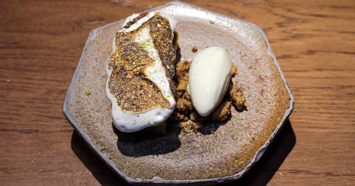 Lemon dessert at Humo