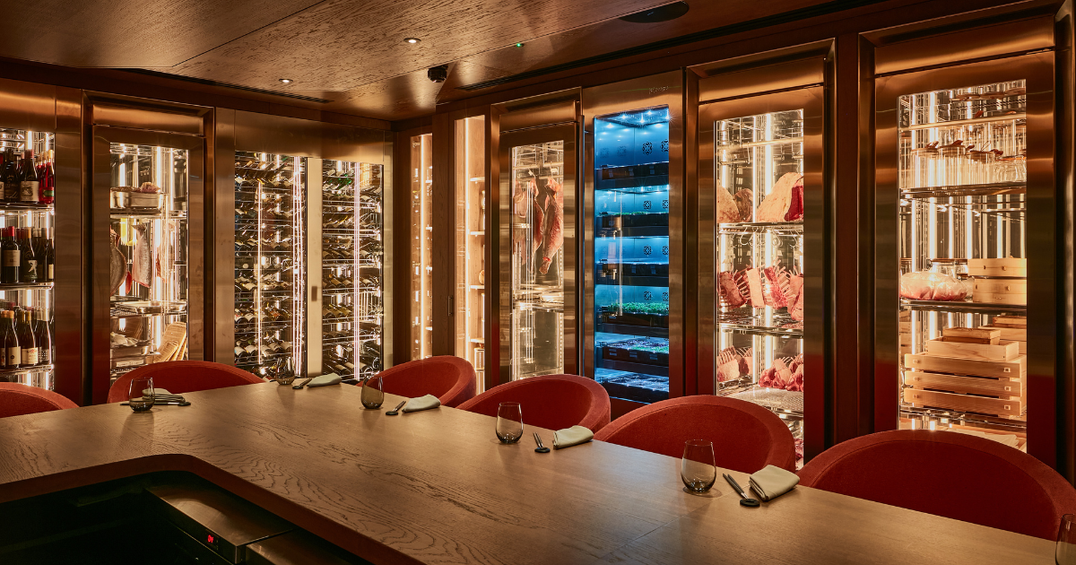 Restaurant interior at Humo