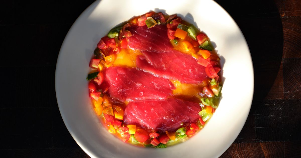 Tuna dish at Rosina