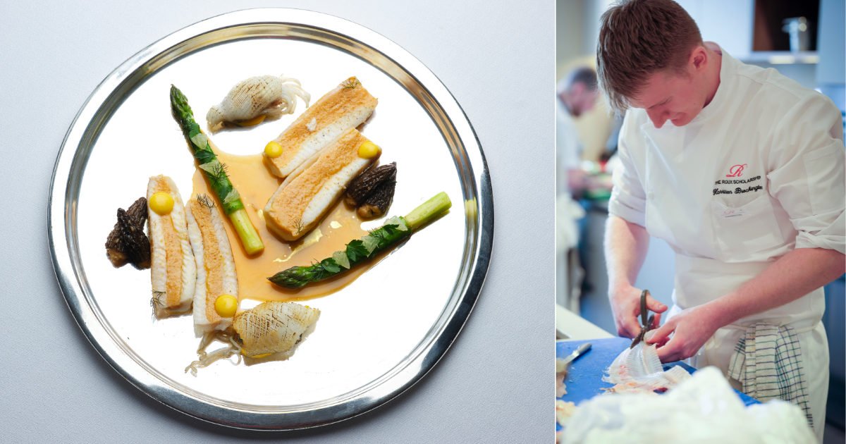 Roux Scholarship winning dish by Harrison Brockington