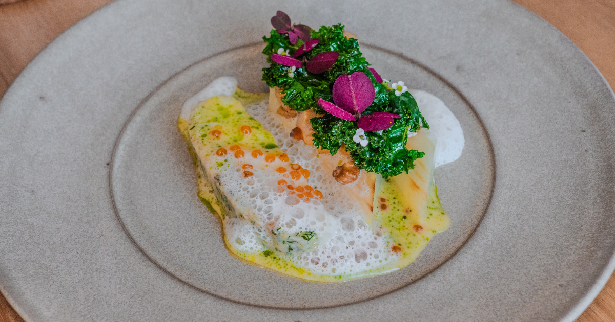 Turbot dish at Heron