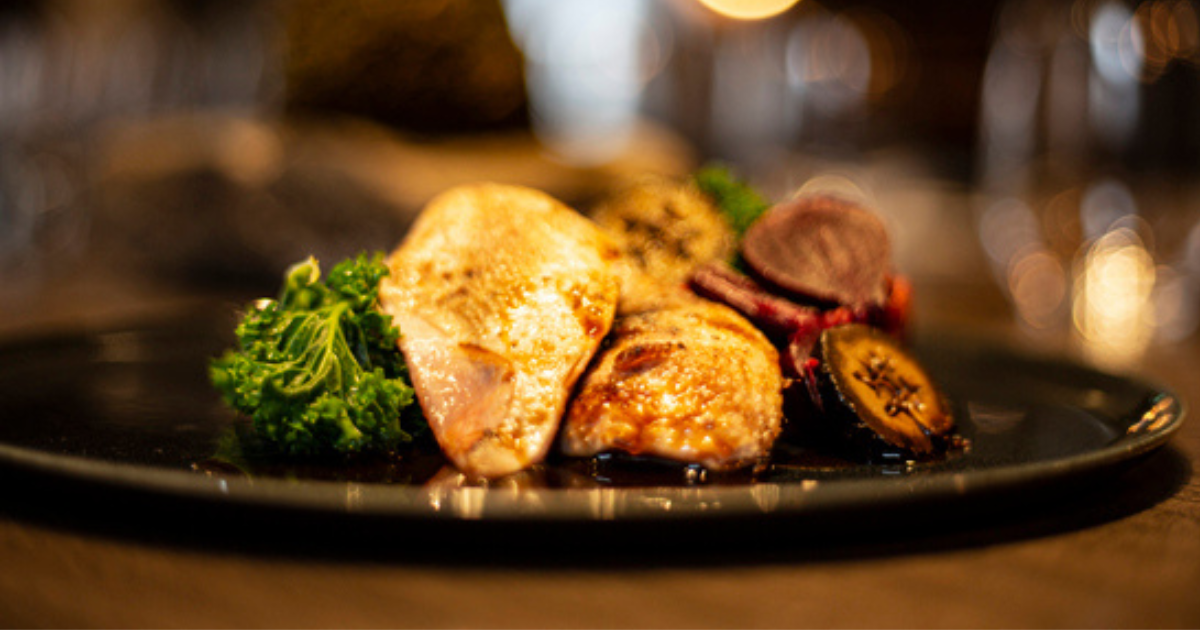 Partridge and pearl barley risotto by Nina Matsunaga