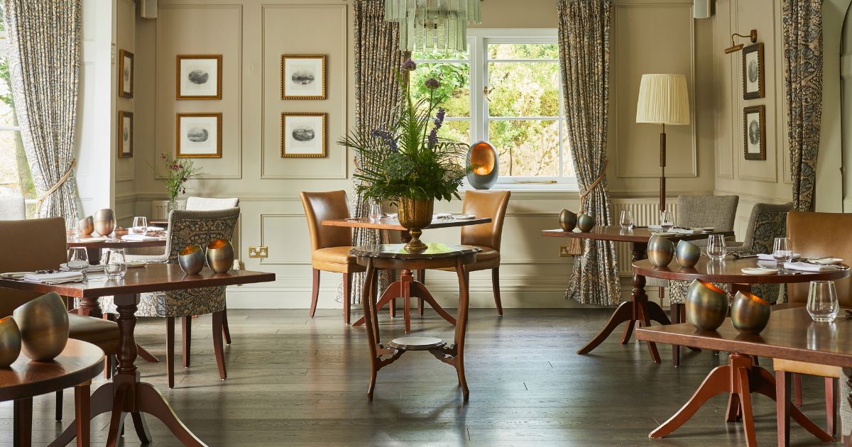 The dining room at Rothay Manor