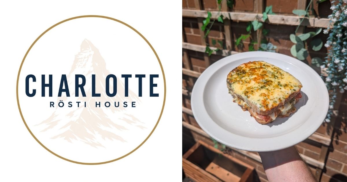 Charlotte logo and a croque monsieur