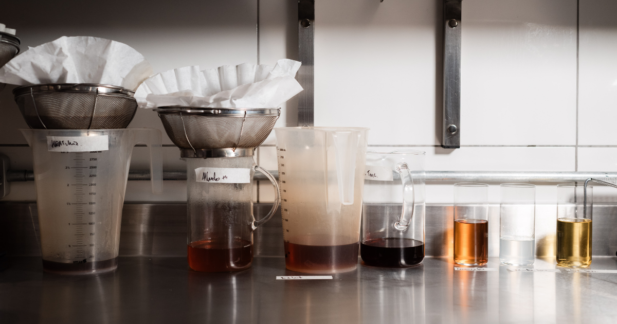 Process of creating a drink at Three Sheets