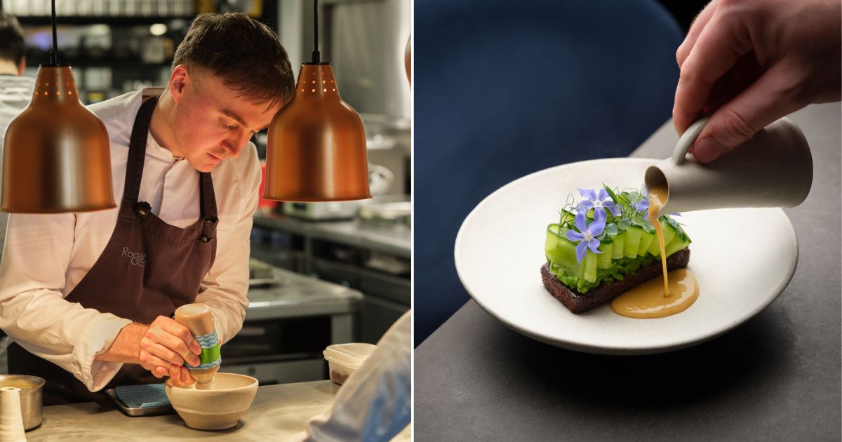 Tom Reeves and food at Rogan & Co