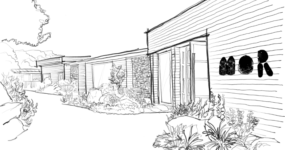 Sketch of Tom Sellers restaurant MOR in Cornwall