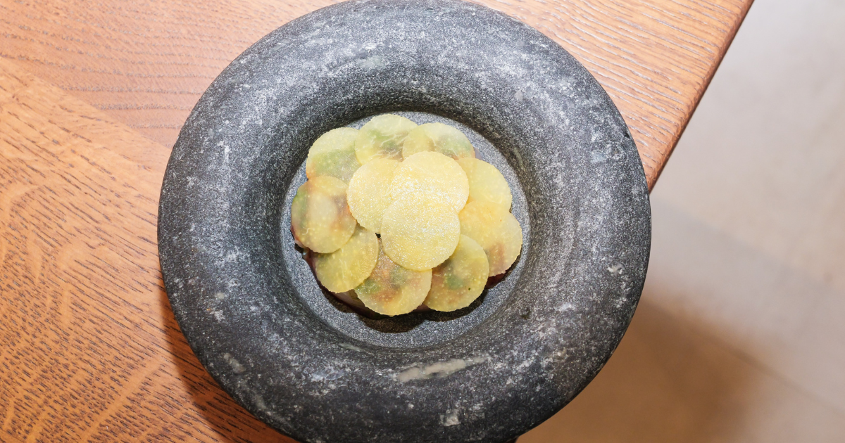 Quince dish at Gorse by Tom Waters