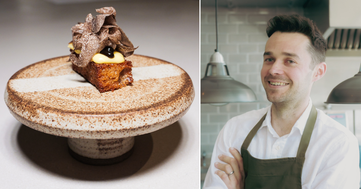 Tom Waters and his food at Gorse