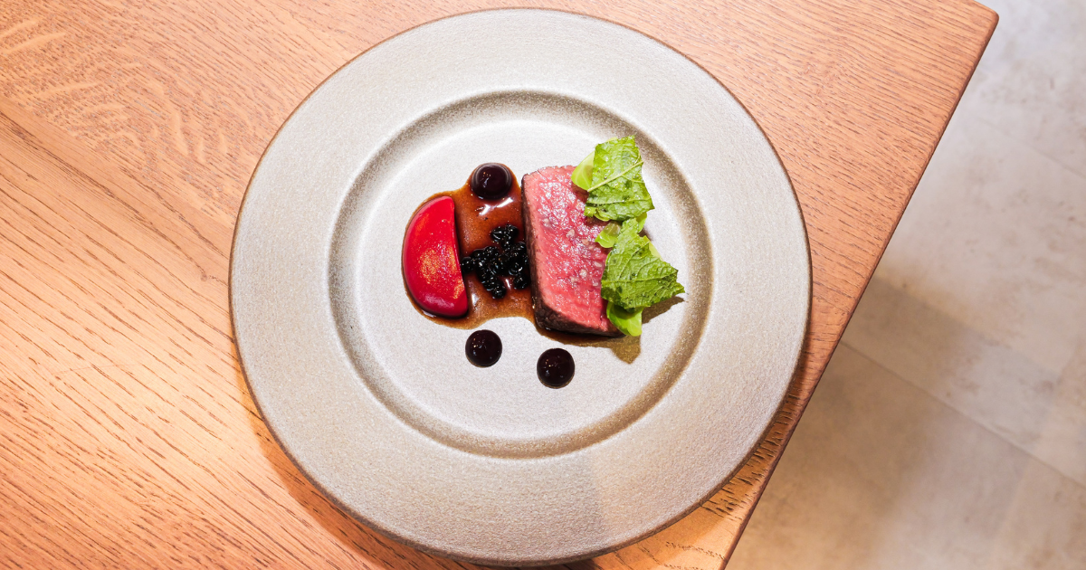 Venison dish at Gorse restaurant in Cardiff