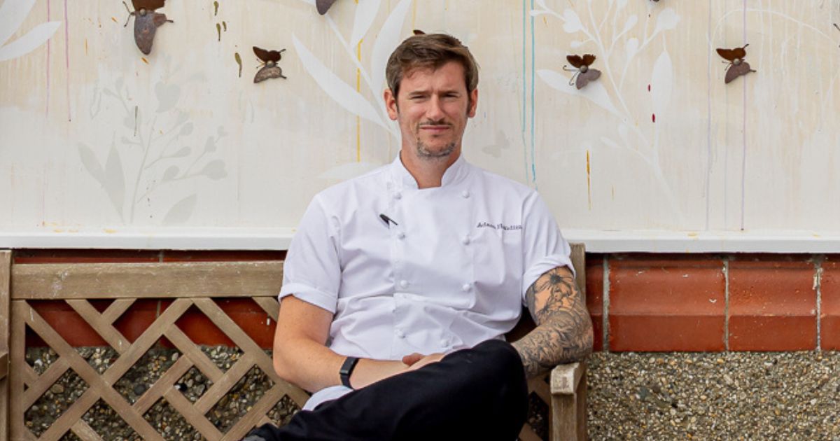 Adam Handling sat outside Ugly Butterfly