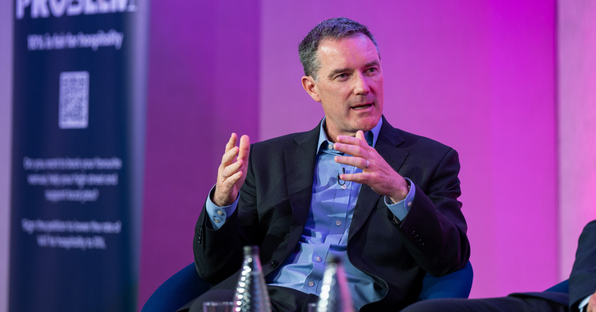Steve Cassidy speaking at the UKHospitality Summer Conference