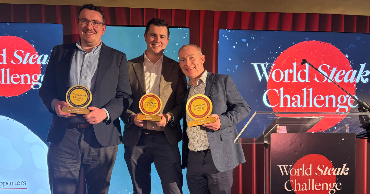 Neil Curran Lidl Ireland, Robert Hatton Lidl Ireland and Neil Lanigan Dawn Meats at the World Steak Challenge 2025
